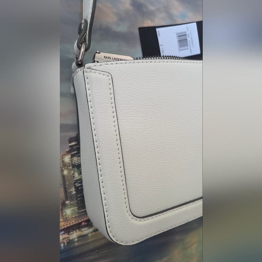 Karl Lagerfeld White Shoulder Bag NWT - Picture 5 of 16